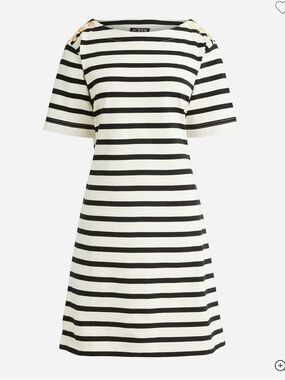 NWT J Crew Tie-back mini dress in stripe size XS